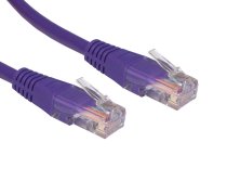 Cat5e UTP RJ45 Ethernet Patch Cable 0.25m - Violet