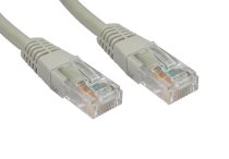 Cat6 UTP RJ45 Ethernet Patch Lead 0.25m - Grey