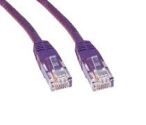 Cat6 UTP RJ45 Ethernet Patch Lead 0.5m - Violet