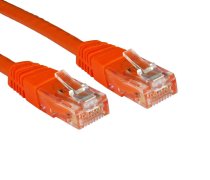 Cat6 UTP RJ45 Ethernet Patch Lead 1m - Orange