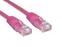 Cat6 UTP RJ45 Ethernet Patch Lead 1m - Pink