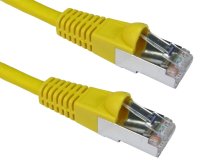Cat6A S/FTP RJ45 Ethernet Patch Cable 1m - Yellow