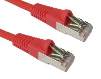 Cat6A S/FTP RJ45 Ethernet Patch Cable 5m - Red