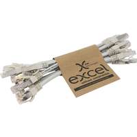Excel Cat6 UTP RJ45 Ethernet Patch Lead LSOH 0.3m Grey (Pack 10)