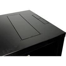 Excel 9U Wall Mounted Cabinet– WR400, 400mm Deep, Black, Flat-Packed
