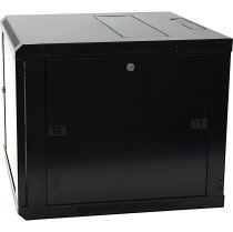 Excel 6U Wall Mounted Cabinet – WR400, 400mm Deep, Black, Flat-Packed