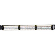 Excel Plus Cat6 24 Port Unscreened Patch Panel 1U - Black