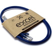 Excel Cat5e UTP RJ45 Ethernet Patch Lead LSOH 10m Blue