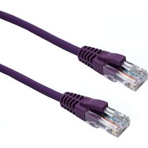Excel Cat5e UTP RJ45 Ethernet Patch Lead LSOH 5m Violet