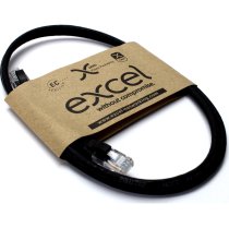 Excel Cat5e UTP RJ45 Ethernet Patch Lead LSOH 5m Black