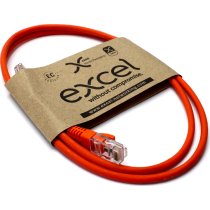 Excel Cat5e UTP RJ45 Ethernet Patch Lead LSOH 3m Orange