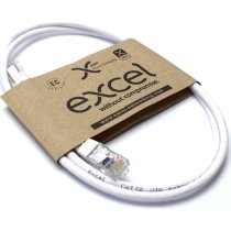 Excel Cat5e UTP RJ45 Ethernet Patch Lead LSOH 1.5m White