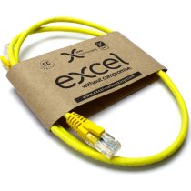 Excel Cat5e UTP RJ45 Ethernet Patch Lead LSOH 1.5m Yellow