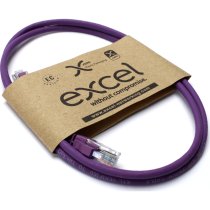 Excel Cat6 UTP RJ45 Ethernet Patch Lead LSOH 1m Violet