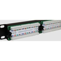 Excel Cat5e 24 Port Unscreened Patch Panel 1U - Black