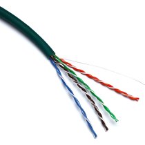 Excel Solid Cat5e Cable U/UTP LSOH Euroclass Dca 305m Box - Green