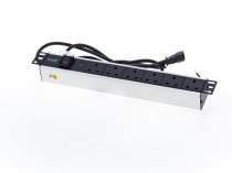 Excel PDU 12 Way UK 13A Sockets - C14 Plug - Vertical