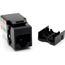 Excel Cat5e UTP Unscreened Keystone Jack IDC Punch Down Black (Box 24)