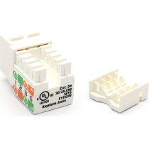 Excel Cat5e UTP Unscreened Keystone Jack IDC Punch Down White (Box 24)