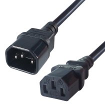 5M C14 to C13 Extension Male to Female - Black