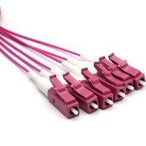 Enbeam Fibre Pigtail OM4 LC/UPC Violet 12-pack - 1m