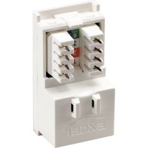 Excel Office Cat5e UTP Low Profile RJ45 Module - White