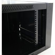 Excel 18U Wall Mounted Cabinet – WR600, 600mm Deep, Black, Flat-Packed