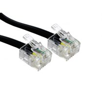 1m ADSL Broadband cable - RJ11 to RJ11 - Black