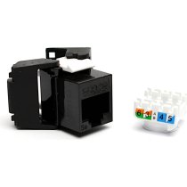 Excel Cat5e UTP Unscreened Low Profile Keystone Jack Toolless Black