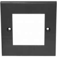 Excel Single Gang Flat Faceplate - Black