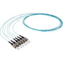 Enbeam Fibre Pigtail OM3 ST/UPC Aqua 12-pack - 1m