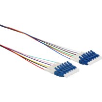 Excel Enbeam Fibre Pigtail OS2 9/125 LC/UPC TIA 598 Colour Code 1 m (12-Pack)