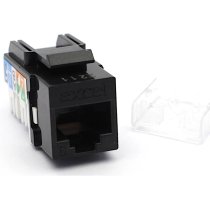Excel Cat6 UTP Unscreened Keystone Jack IDC Punch Down - Black (Box 24)