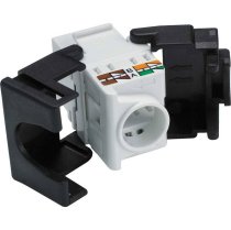 Excel Cat6 UTP Unscreened Keystone Jack Toolless - White (Box 24)