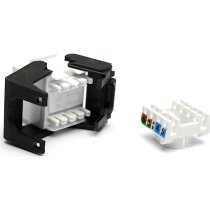 Excel Cat6 UTP Unscreened Low Profile Keystone Jack Toolless - White (Box 24)