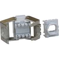 Excel Cat6A UTP Unscreened Low Profile Keystone Jack Toolless - White (Box 24)
