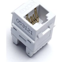 Excel Cat6A UTP Unscreened Keystone Jack IDC Punch Down White