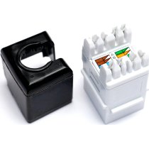 Excel Cat6A UTP Unscreened Keystone Jack IDC Punch Down White