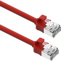 Excel Cat6A Mini RJ45 Ethernet Patch Cable 28AWG LSOH 3m Red