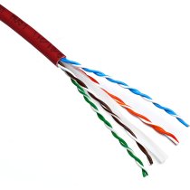 Excel Cat6 U/UTP Cable – 305m Box, LS0H, 23 AWG, Dca, Red – 100-097