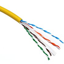 Excel Cat6 U/UTP Cable – 305m Box, LS0H, 23 AWG, Dca, Yellow – 100-099