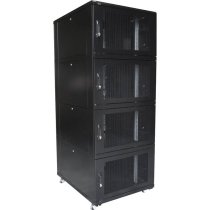 Excel Environ CL800 47U Co-Location Data Cabinet – 800x1000mm – 4 Compartments – Vented – Black – Flat Pack