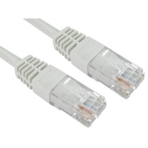 Cat5e UTP RJ45 Ethernet Patch Cable 25m - White - 26AWG