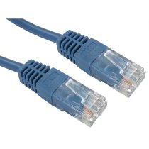 Cat5e UTP RJ45 Ethernet Patch Cable 25m - Blue - 26AWG