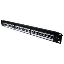 Cables Direct 24 Port STP Cat6A Patch Panel - In-line coupler