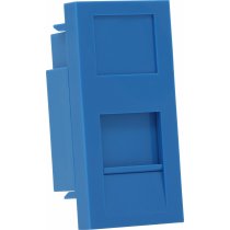Excel Plus Flat Shutter For Keystone Jack 25 x 50 mm Blue