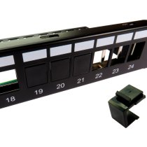 Cables Direct Keystone Blank Insert - Black - Pack of 10