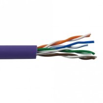 Cables Direct - 305mtr CAT 5E SOLID UTP LSZH FULL COPPER 24AWG VIOLET B2ca
