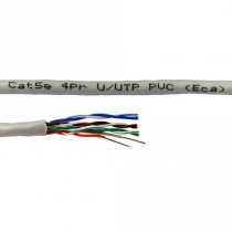 Cables Direct - 305mtr CAT 5E SOLID UTP PVC FULL COPPER 24AWG GREY Eca