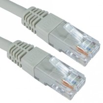 Cat6 UTP RJ45 Ethernet Patch Lead 0.15m - Grey